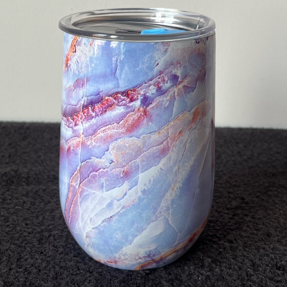 The Spring Shop Metal 14 oz Travel Wine Tumbler